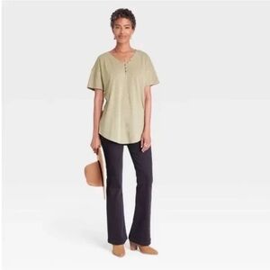 Knox Rose Essential Henley Tunic Tee